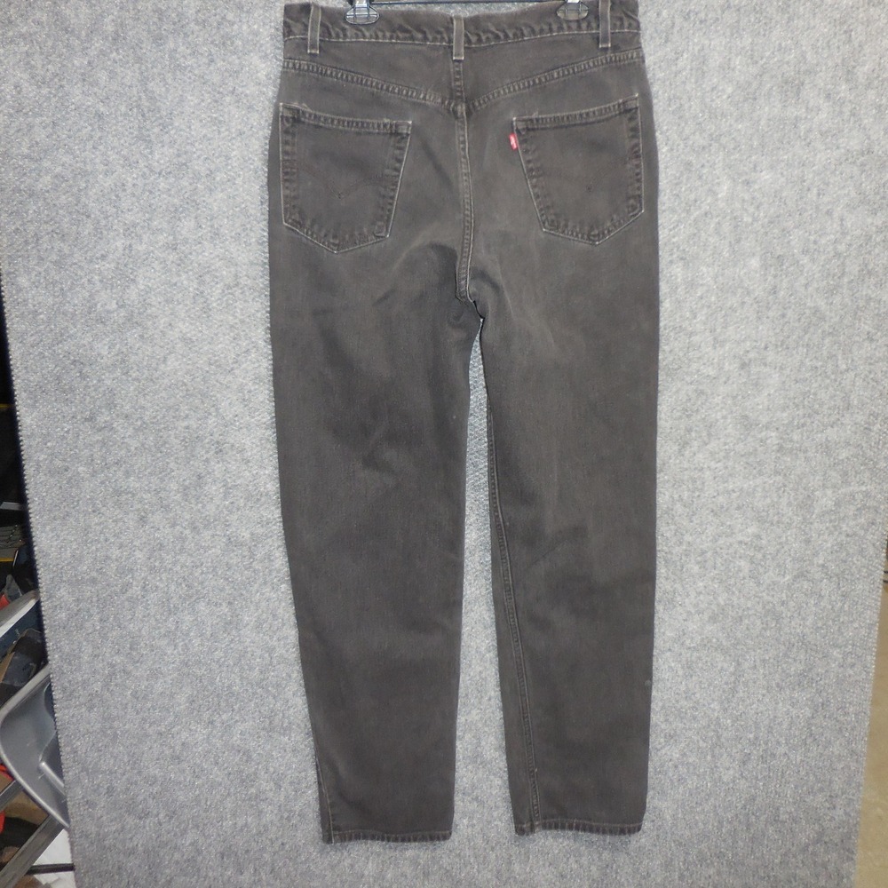 Levis 550 Relaxed Fit Tapered Leg Faded Black Jeans Mens 36x34 Fits 35x33